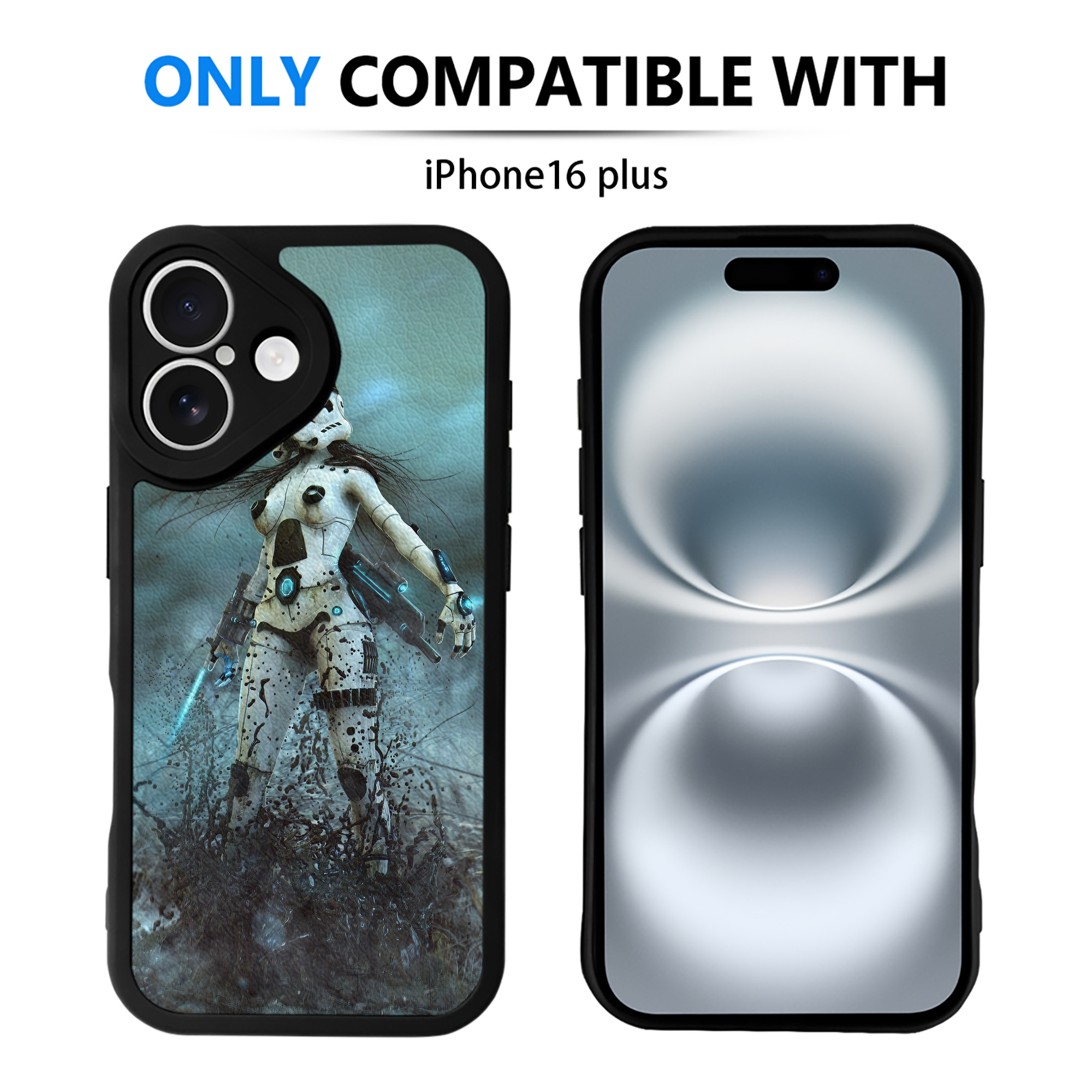 （画像用） スター・ウォーズ Star Wars 【iPhone 16シリーズ対応】シリコンスマホケース（レザー調） 材質：シリコン